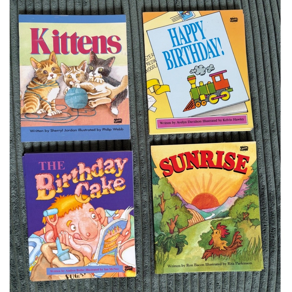 Lot of 12 Rigby‎ Literacy 2000 Stage 1 Set D Kittens Birthday Cake Sun Vintage